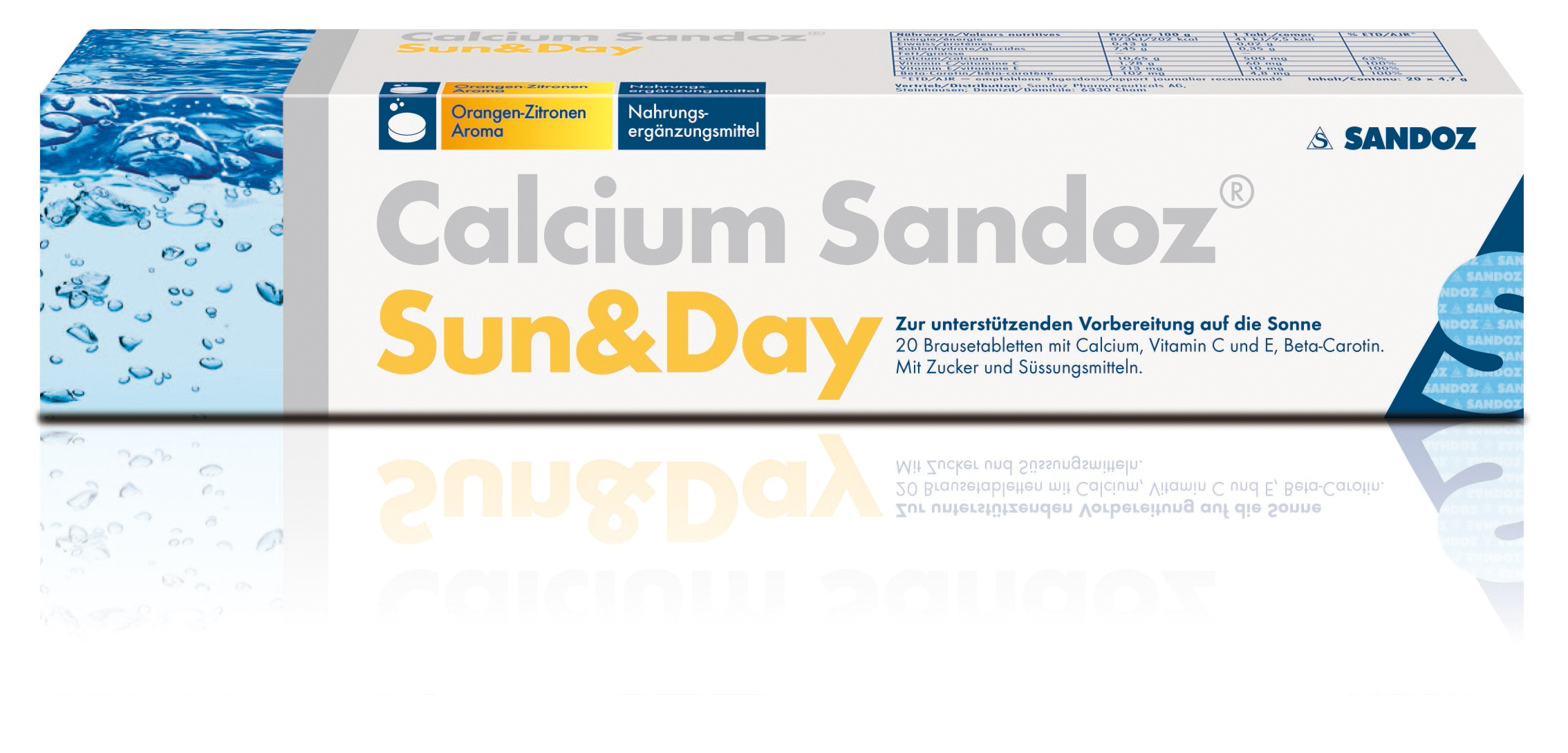 CALCIUM Sandoz Sun & Day, image principale