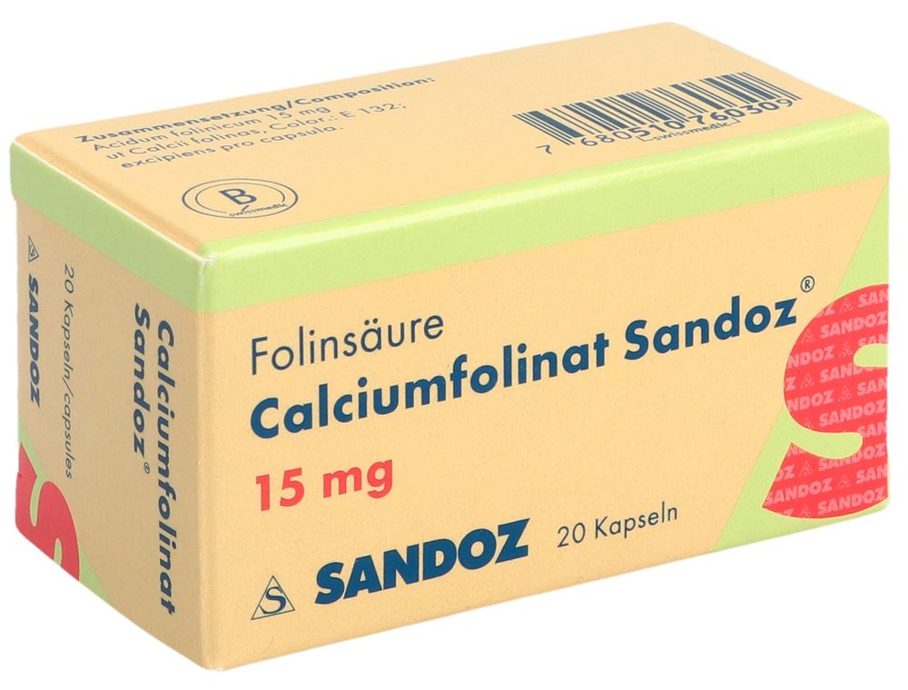 FOLINATE DE CALCIUM Sandoz 15 mg, Hauptbild