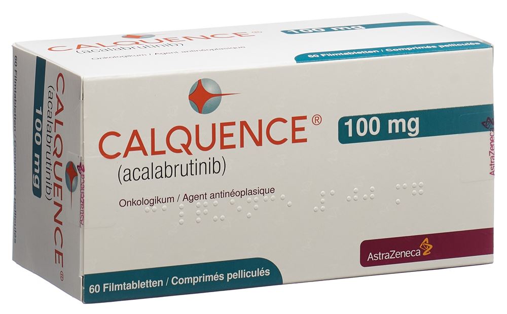 CALQUENCE cpr pell 100 mg blist 60 pce, image principale CALQUENCE cpr pell 100 mg blist 60 pce, image principale