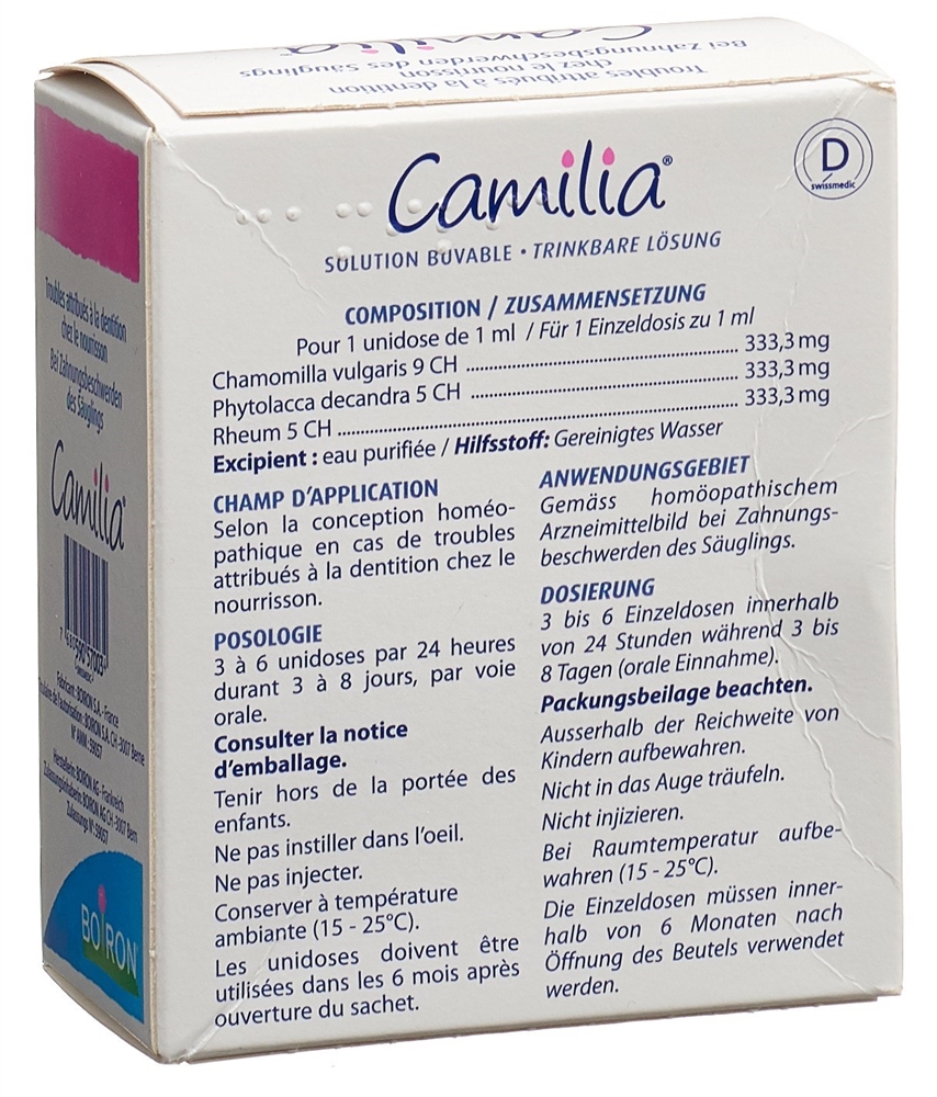 CAMILIA sol buv unidos 1 ml, image 4 sur 5