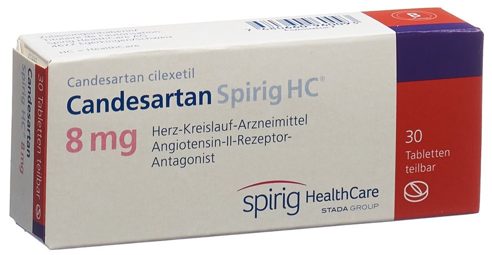 CANDESARTAN Spirig HC 8 mg, image principale