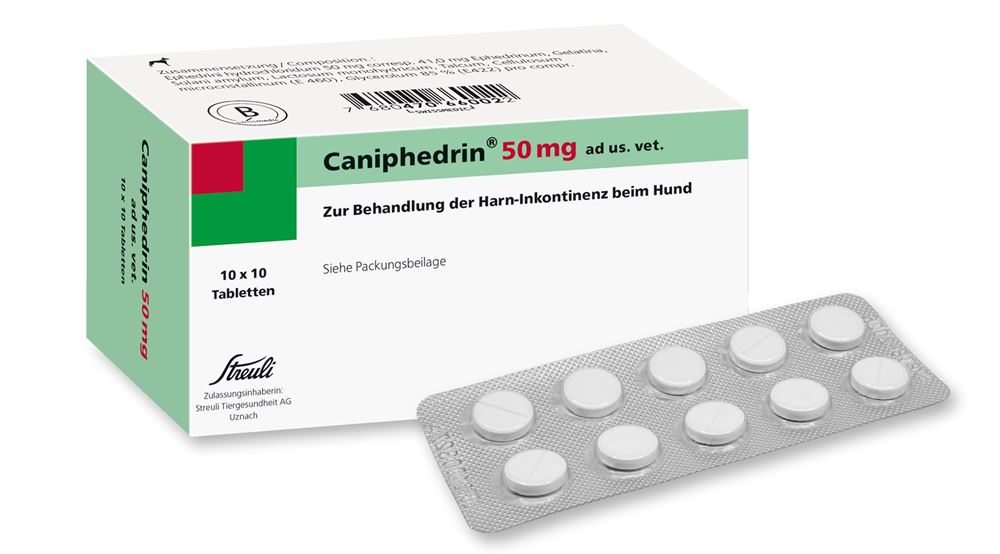 CANIPHEDRIN cpr 50 mg ad us vet. blist 100 pce, image principale