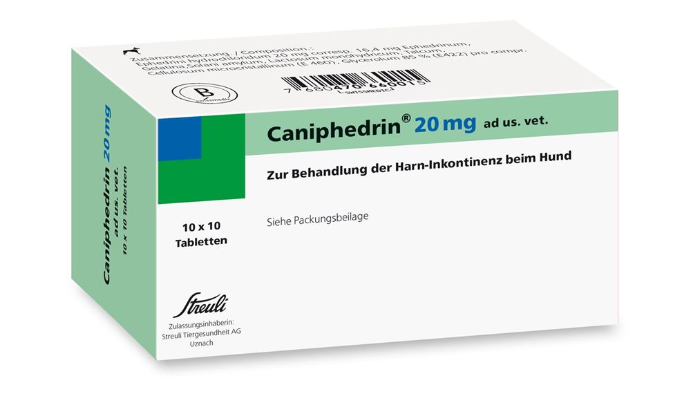 CANIPHEDRIN Tabl 20 mg ad us vet. Blist 100 Stk, Hauptbild