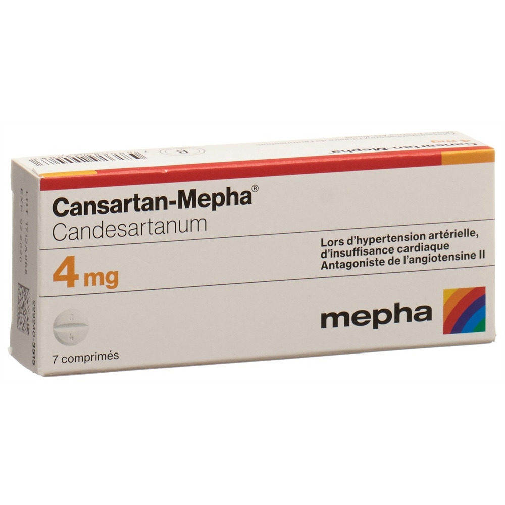 CANSARTAN Mepha 4 mg, image 2 sur 2