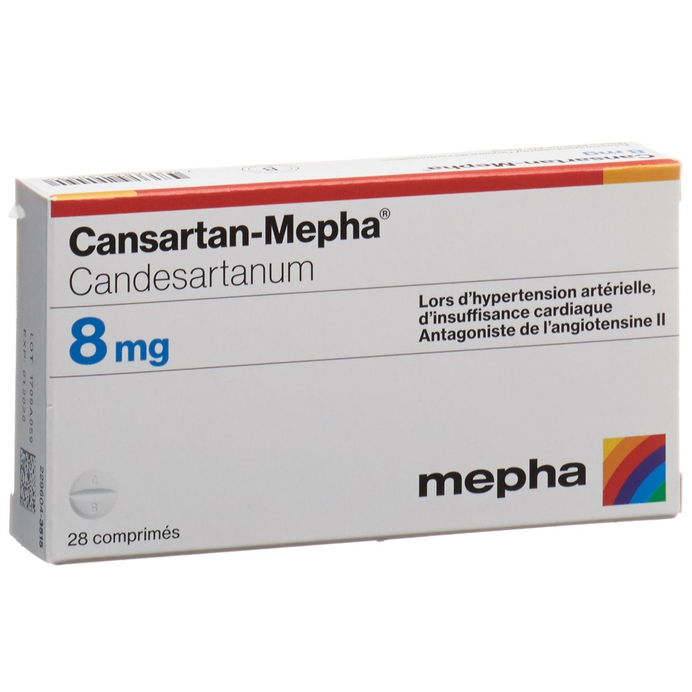 CANSARTAN Mepha 8 mg, image 2 sur 2