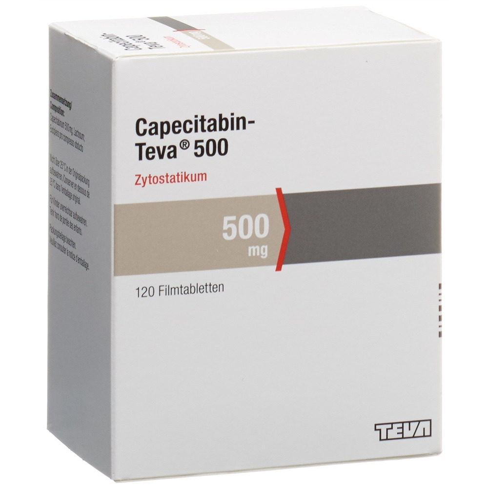 CAPECITABINE Teva 500 mg, Hauptbild