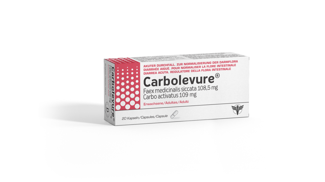 Carbolevure caps adult blist 20 pce