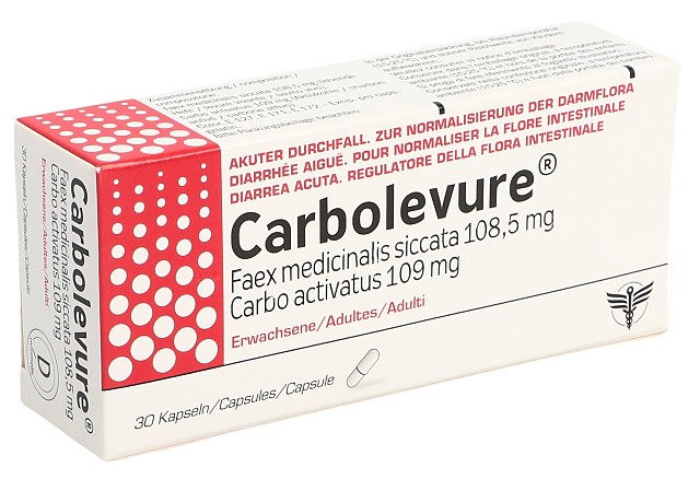 Carbolevure caps adult blist 30 pce, image principale