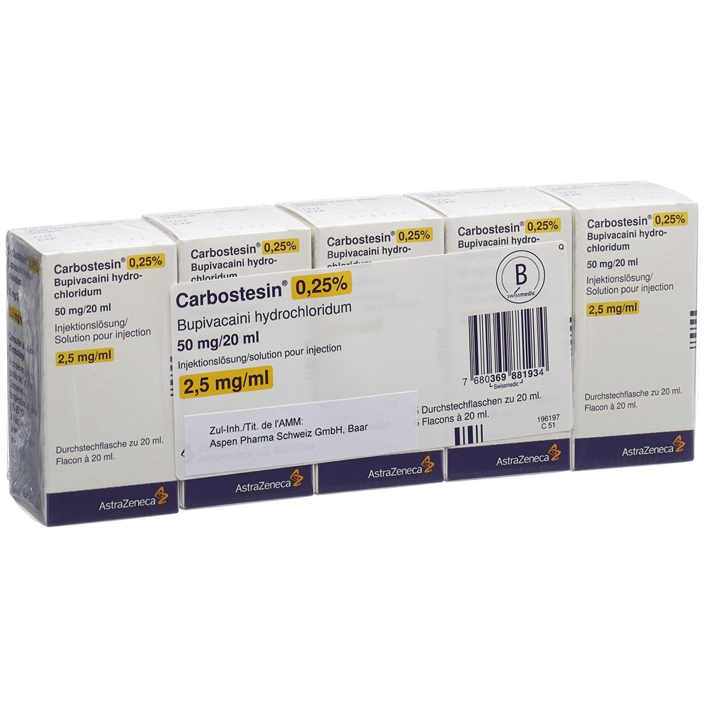 Carbostesin 0.25% 50 mg/20ml, Hauptbild