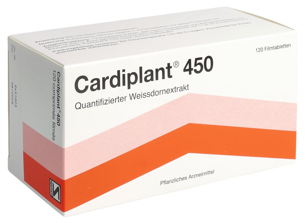 CARDIPLANT cpr pell 450 mg blist 120 pce
