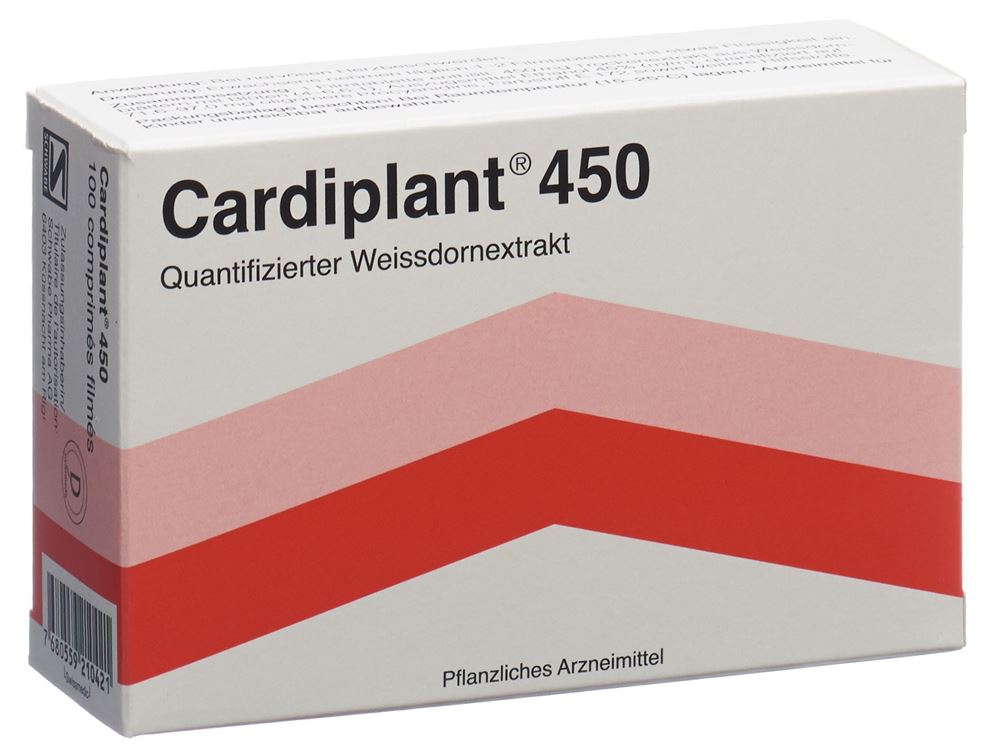 CARDIPLANT Filmtabl 450 mg Blist 100 Stk, Hauptbild