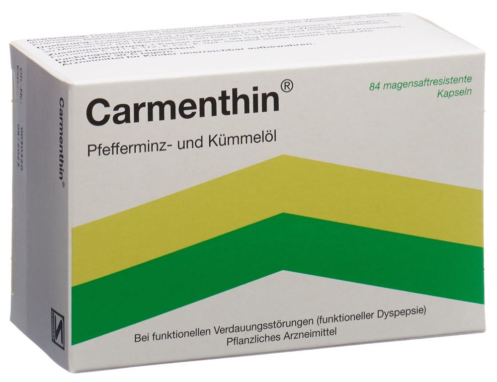 CARMENTHIN caps moll gastro-résistantes blist 84 pce, image principale