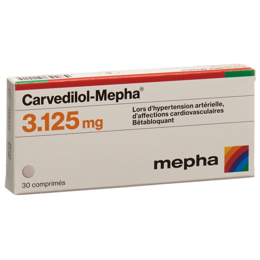 CARVEDILOL Mepha 3.125 mg, image 2 sur 2