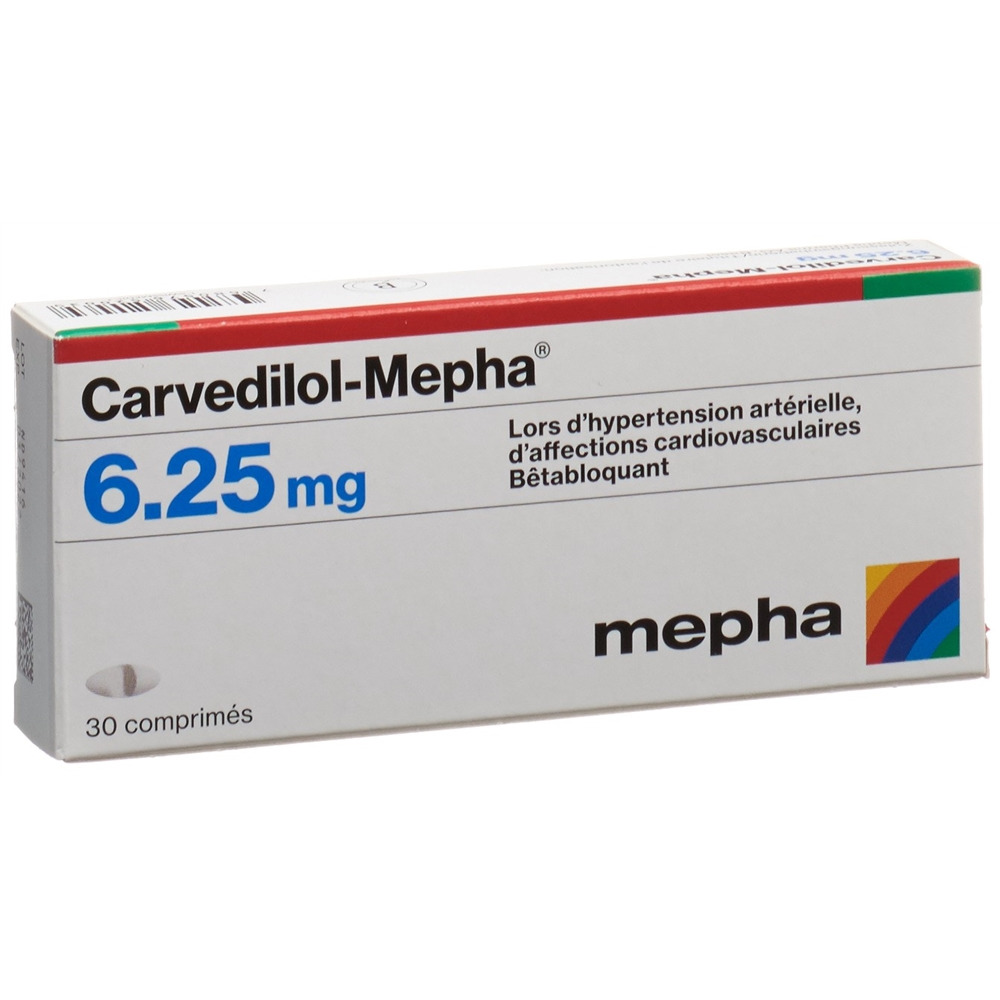 CARVEDILOL Mepha 6.25 mg, image 2 sur 2