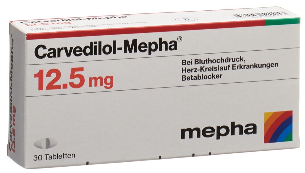 CARVEDILOL Mepha 12.5 mg, Hauptbild