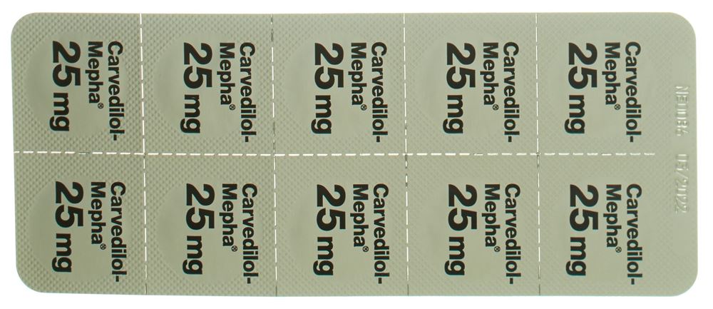 CARVEDILOL Mepha 25 mg, Bild 2 von 2