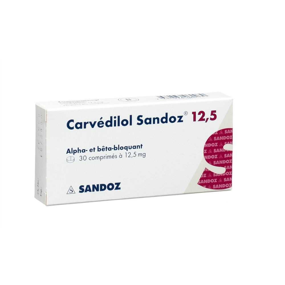 CARVEDILOL Sandoz 12.5 mg, image 2 sur 2