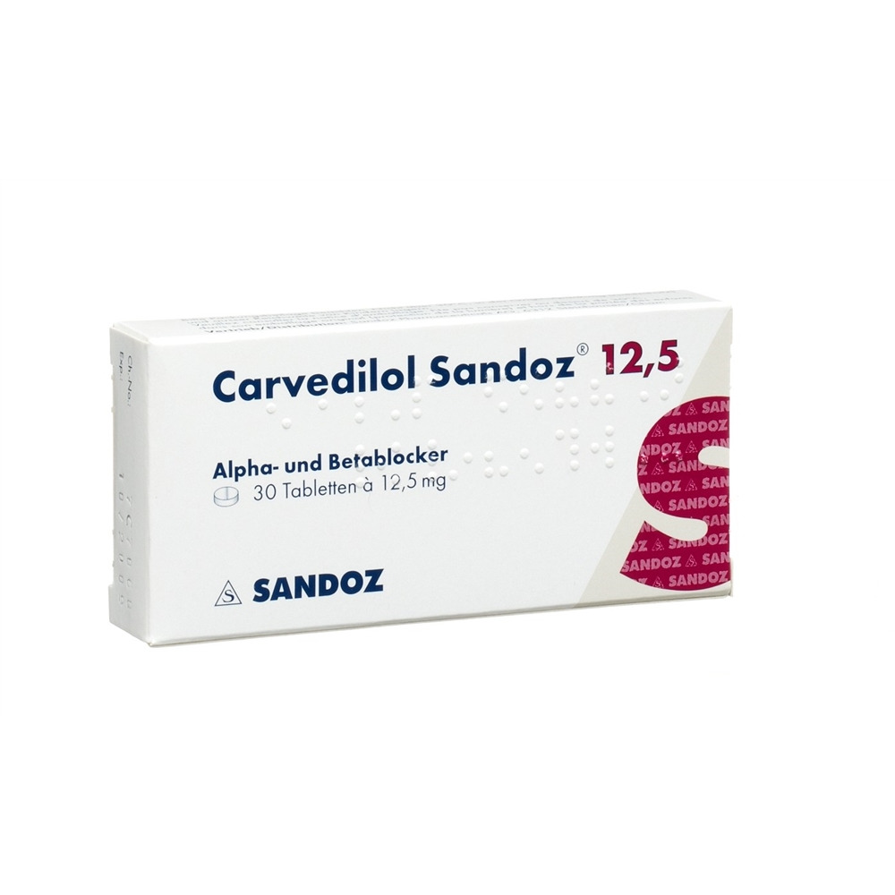 CARVEDILOL Sandoz 12.5 mg, image principale