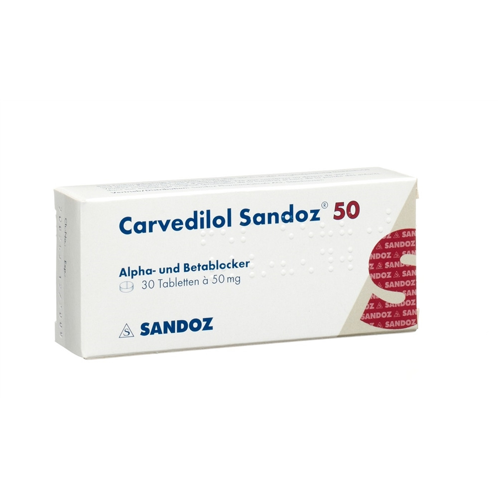 CARVEDILOL Sandoz 50 mg, image principale