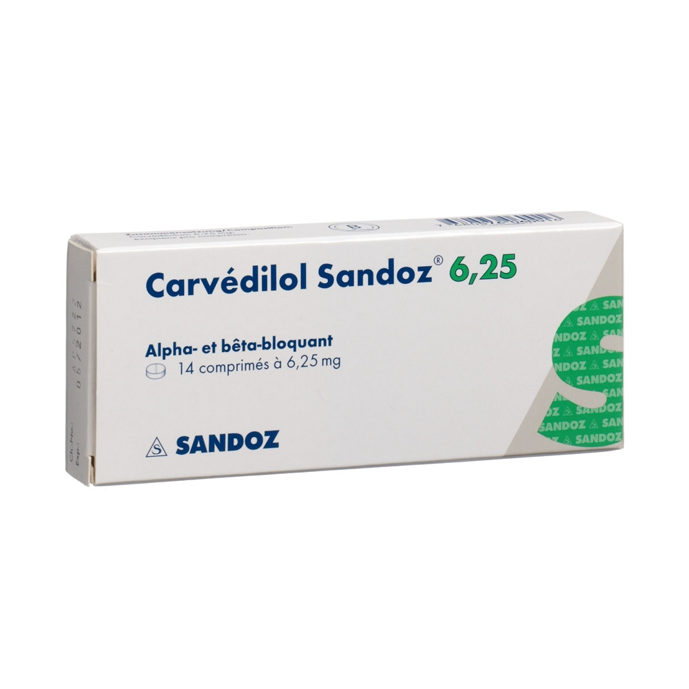 CARVEDILOL Sandoz 6.25 mg, image 2 sur 2