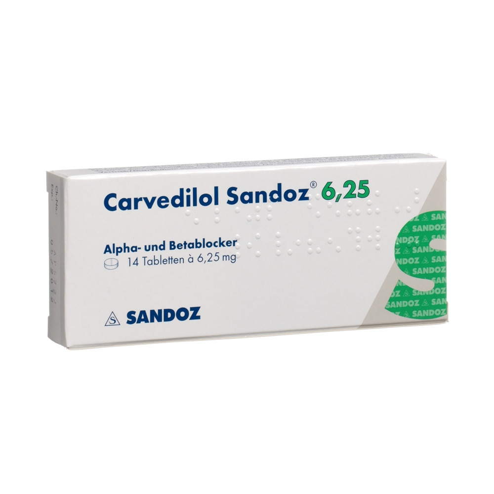 CARVEDILOL Sandoz 6.25 mg, image principale