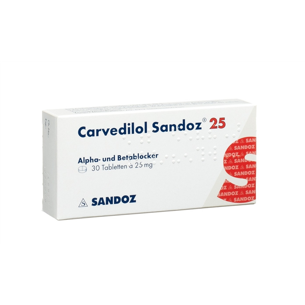 CARVEDILOL Sandoz 25 mg, Hauptbild