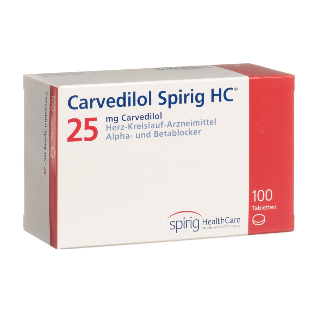 CARVEDILOL Spirig HC 25 mg, image principale