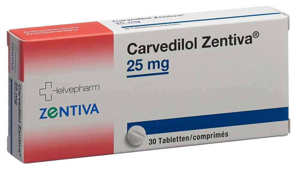 CARVEDILOL Zentiva 25 mg, image principale