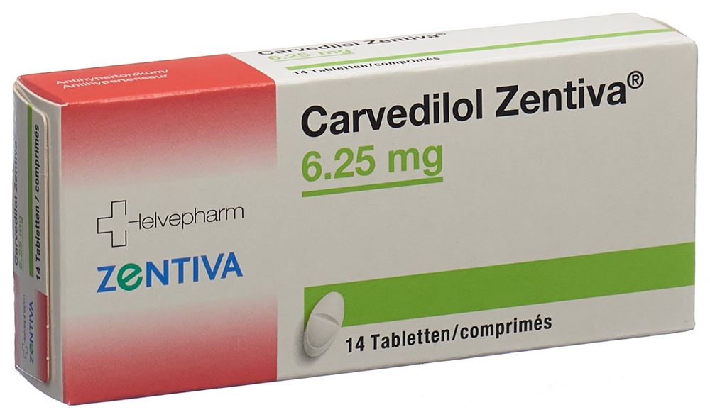 CARVEDILOL Zentiva 6.25 mg, image principale