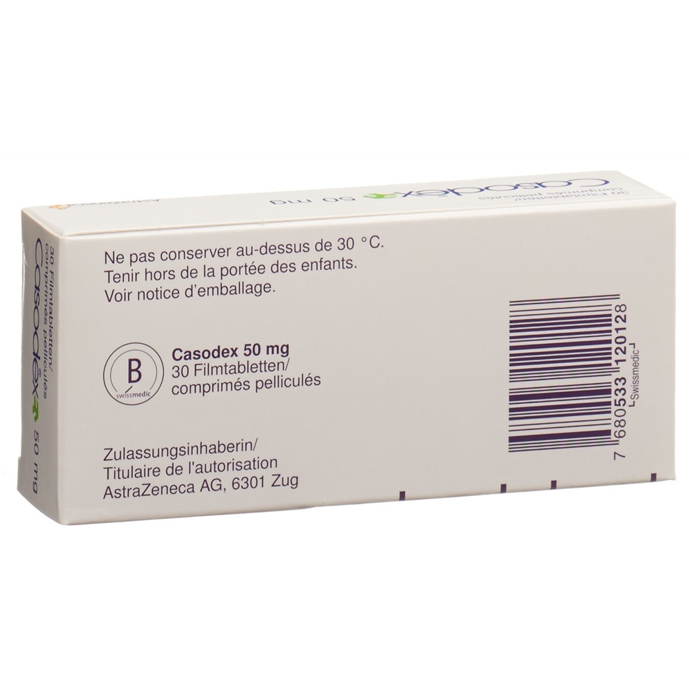 CASODEX cpr pell 50 mg blist 30 pce, image 2 sur 2