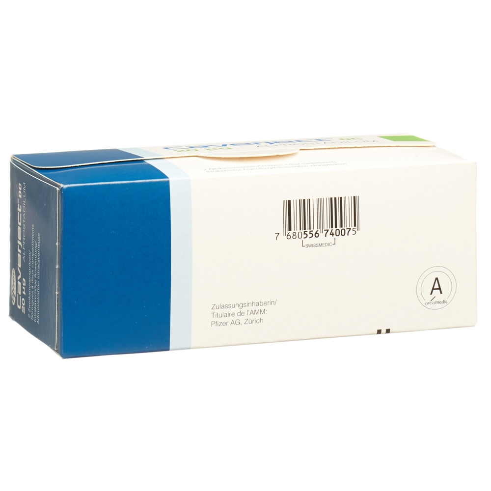 Caverject DC 20 mcg, image 2 sur 2