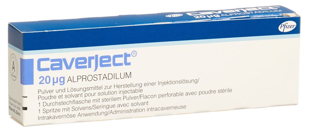 Caverject Trockensub 20 mcg mit Solvensspritze Durchstf 1 Stk, Hauptbild