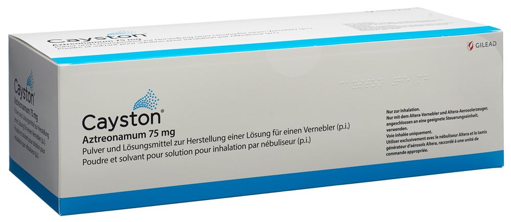 Cayston Trockensub 75 mg mit Solvens Durchstf 84 Stk, Hauptbild Cayston Trockensub 75 mg mit Solvens Durchstf 84 Stk, Hauptbild