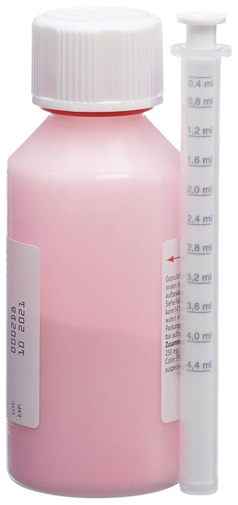 CECLOR gran 250 mg/5ml pour la préparaton d'une suspension orale fl 100 ml, image 2 sur 3