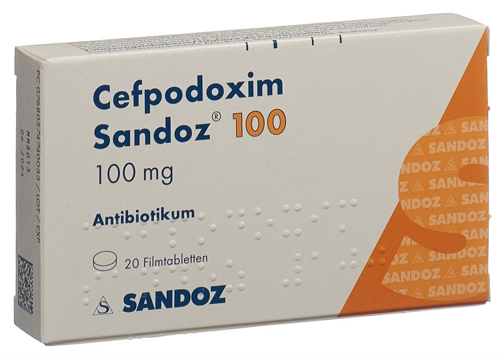 CEFPODOXIME Sandoz 100 mg, Hauptbild