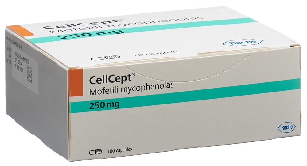 CELLCEPT caps 250 mg blist 100 pce, image 2 sur 2