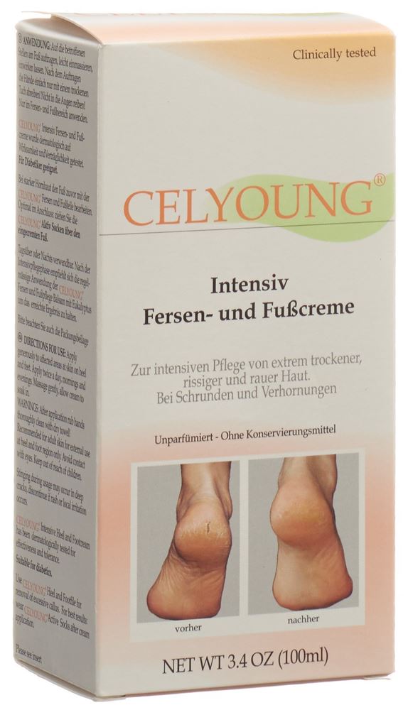 CELYOUNG Fersen und Fusscreme