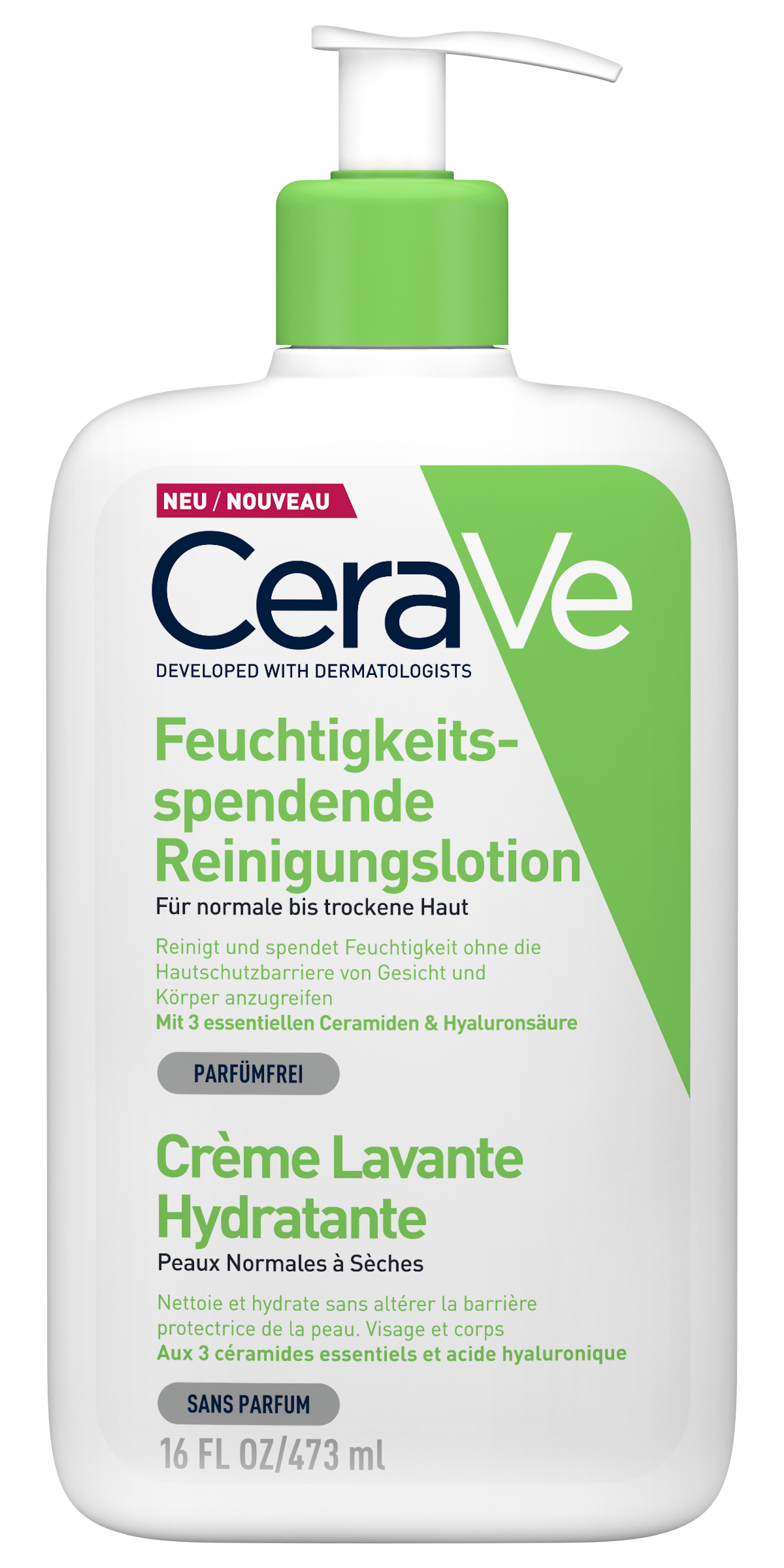 CERAVE Crème lavante hydratante, image principale