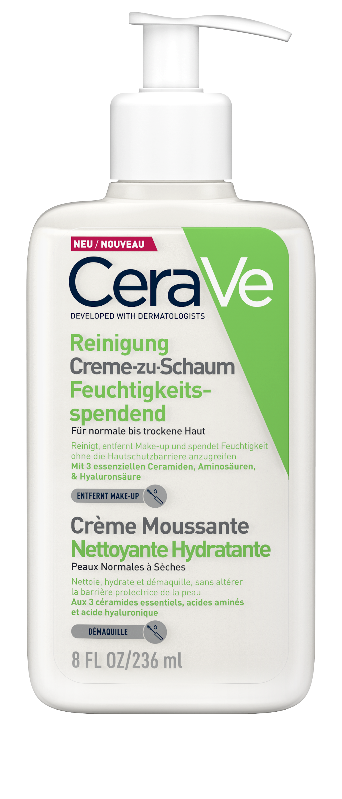 CERAVE Crème Moussante Nettoyante, image 3 sur 4