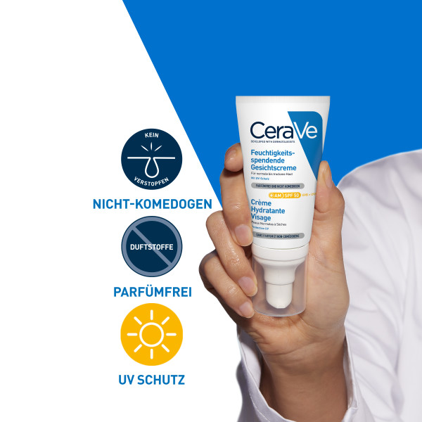 CERAVE Feuchtigkeitsspendende Gesichtscreme, Bild 3 von 6