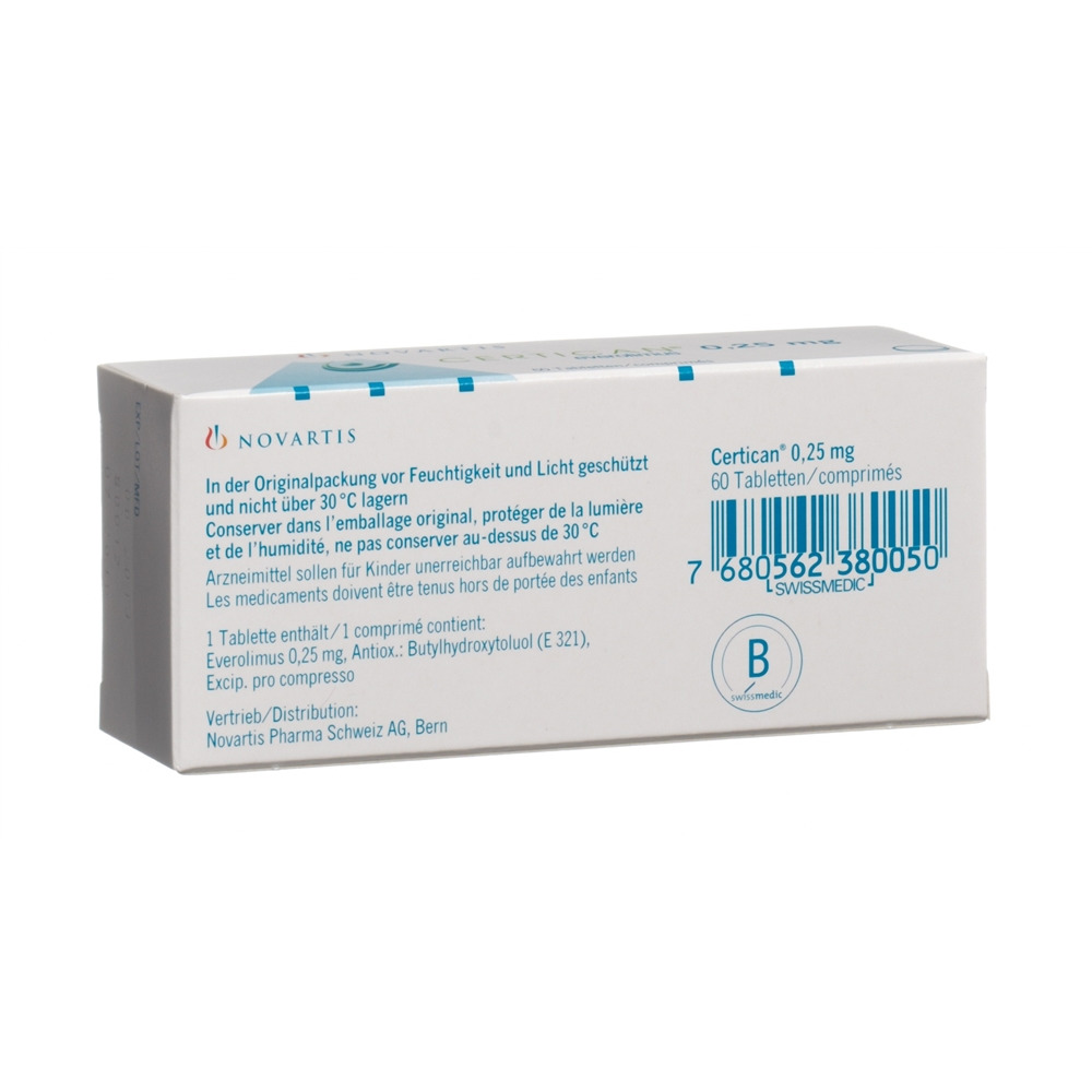 CERTICAN cpr 0.25 mg blist 10 pce, image 2 sur 2