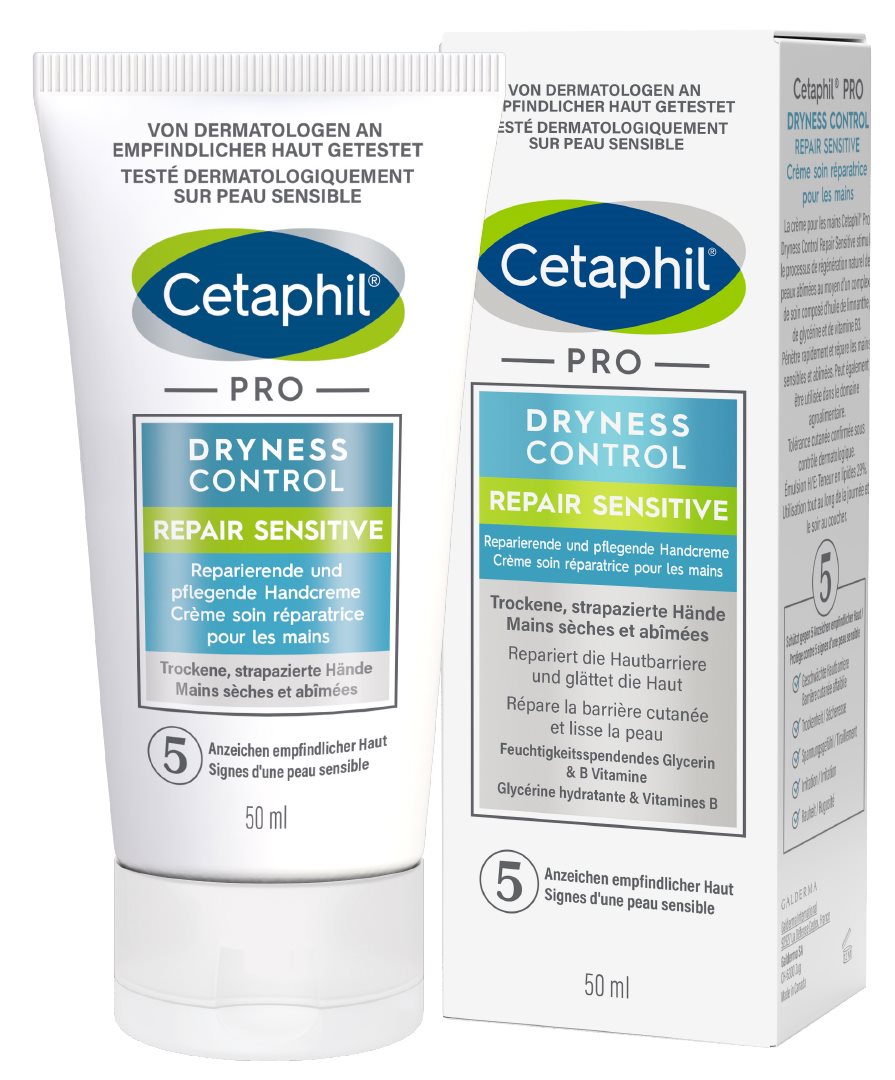 CETAPHIL PRO DRYNESS CONTROL REPAIR SENSITIVE crème soin réparatrice pour les mains, image 2 sur 4