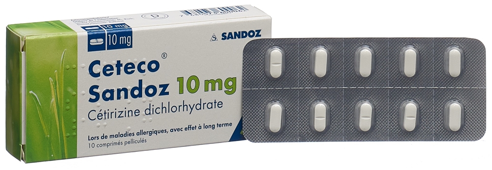 CETECO Sandoz 10 mg, image 3 sur 4