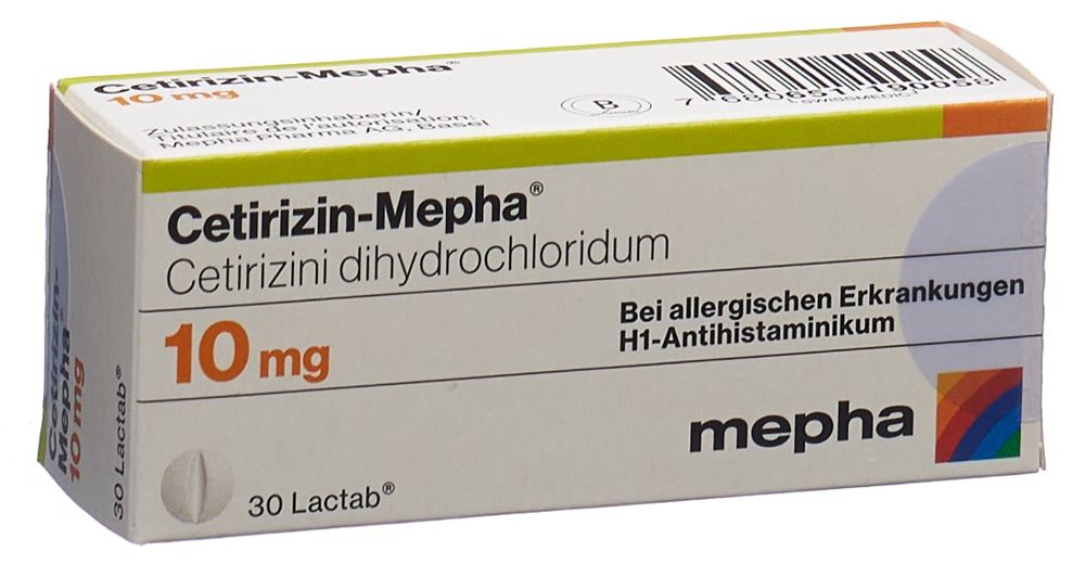 CETIRIZINE Mepha 10 mg