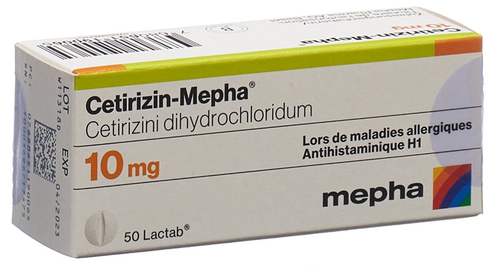 CETIRIZINE Mepha 10 mg, Bild 2 von 2