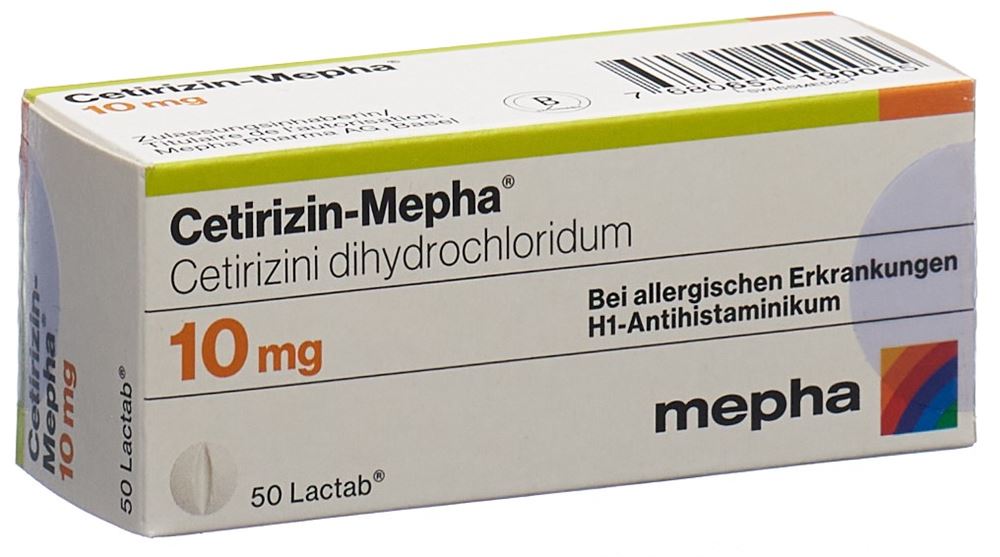 CETIRIZINE Mepha 10 mg, Hauptbild