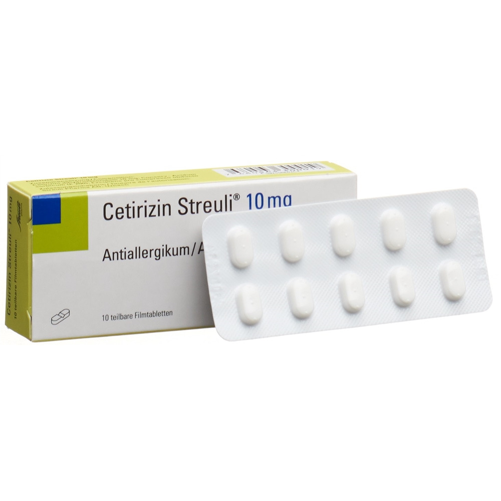 CETIRIZINE Streuli 10 mg, Hauptbild