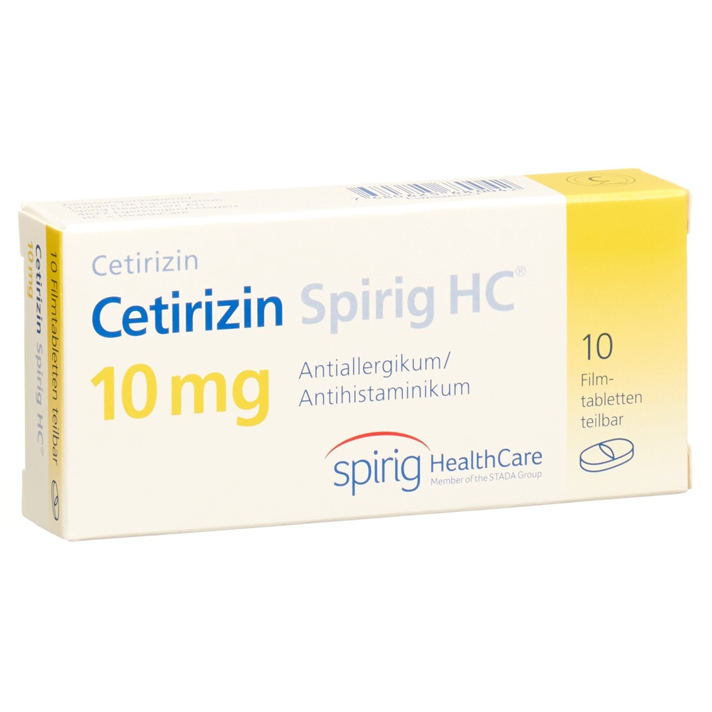 CETIRIZINE Spirig HC 10 mg, image principale