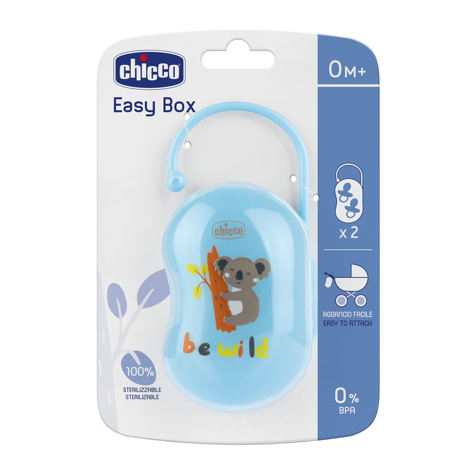 CHICCO Schnuller-Box für 2 Schnuller, Hauptbild