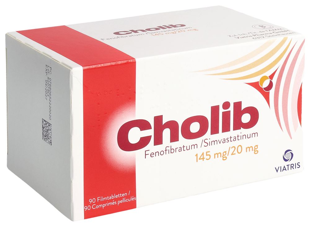 CHOLIB Filmtabl 145mg/20mg Blist 90 Stk, Hauptbild